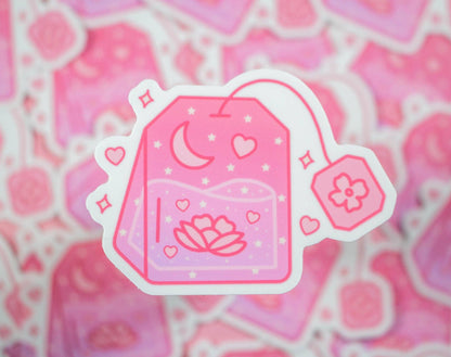 Steeped in Love Teabag Vinyl Decal Sticker