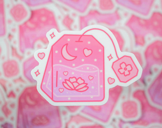 Steeped in Love Teabag Vinyl Decal Sticker