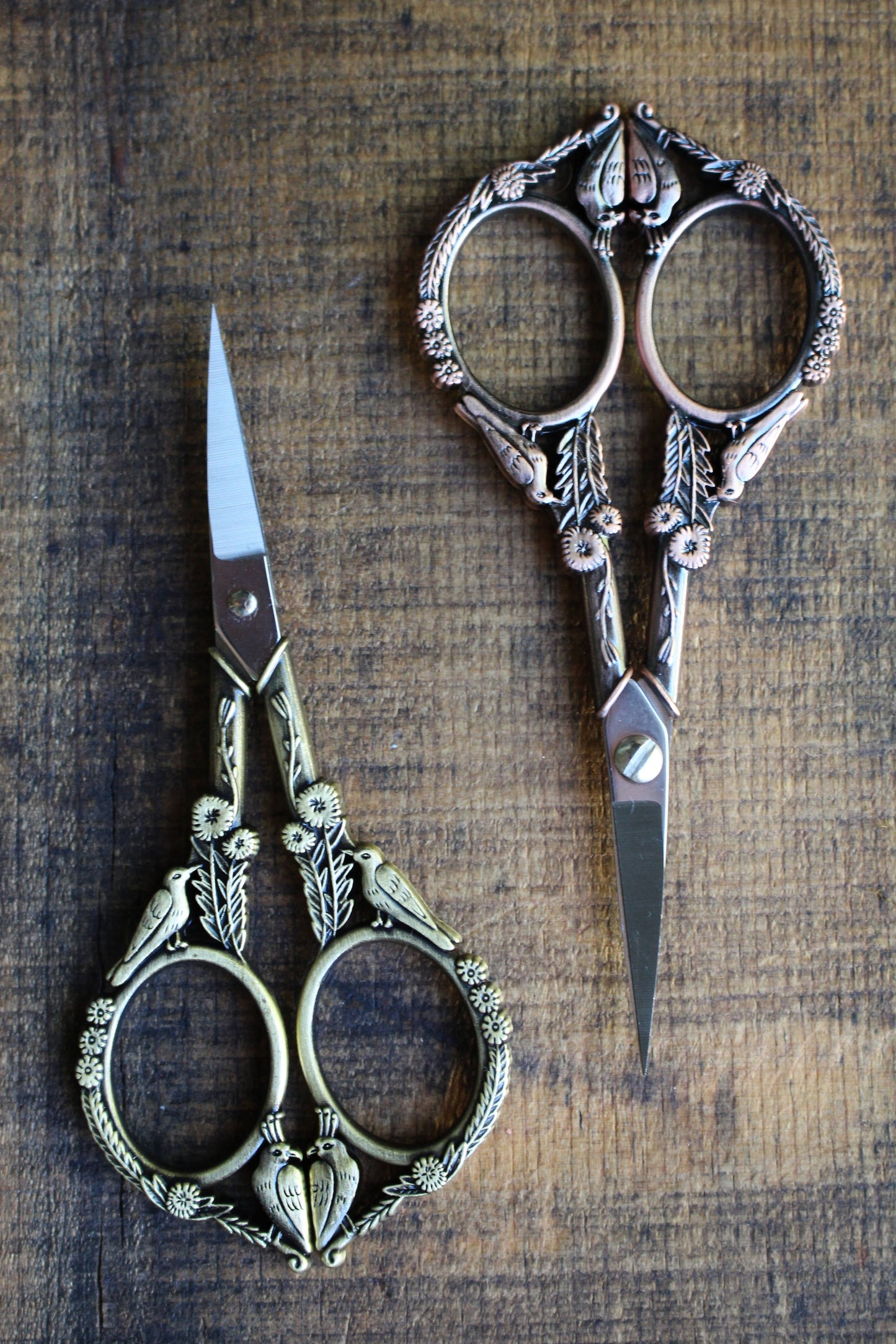 Feathered Friends Scissors: Antique Copper