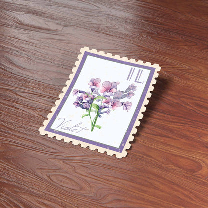 Illionois Violet Stamp-Style Decal