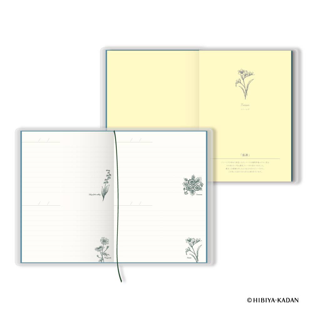 Language of Flowers B6 Notebooks by HIBIYA-KADAN