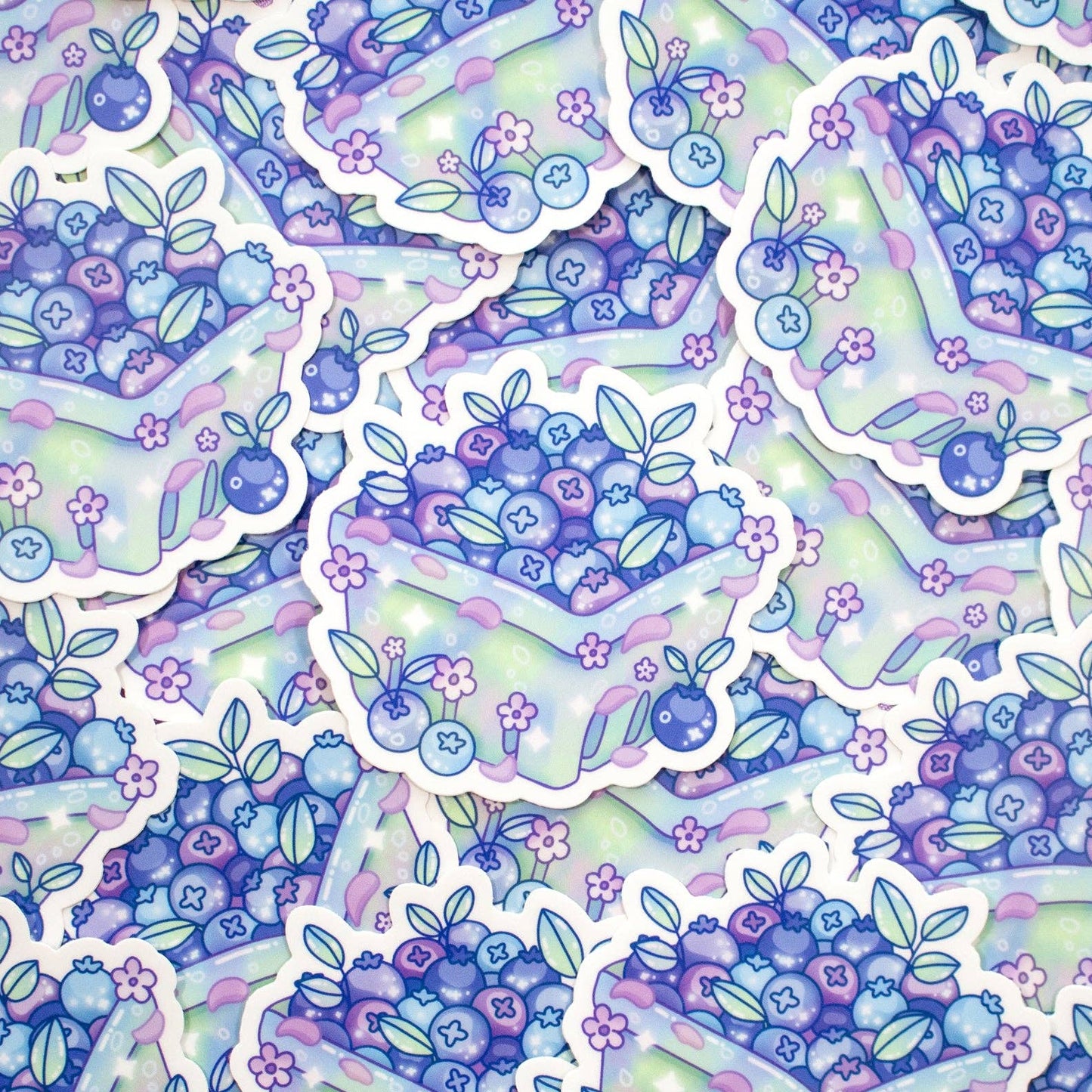 Blueberry Basket Sticker