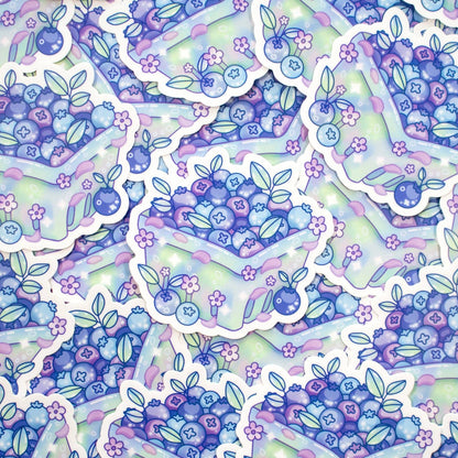 Blueberry Basket Sticker