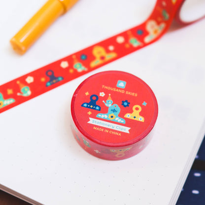 Stationery Clips Washi Tape by Thousand Skies