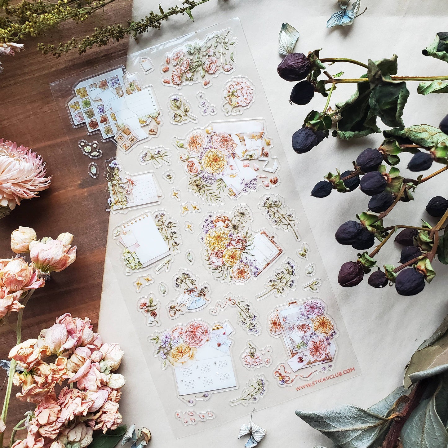 Dainty Stationery Sticker Sheet v.1