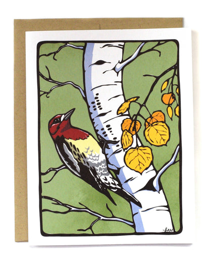 Red-Breasted Sapsucker Greeting Card