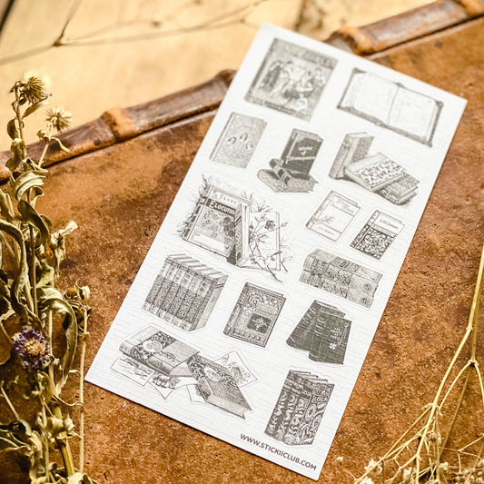 Antique Library Sticker Sheet