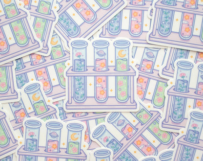 Dreamy Test Tubes Vinyl Decal Sticker