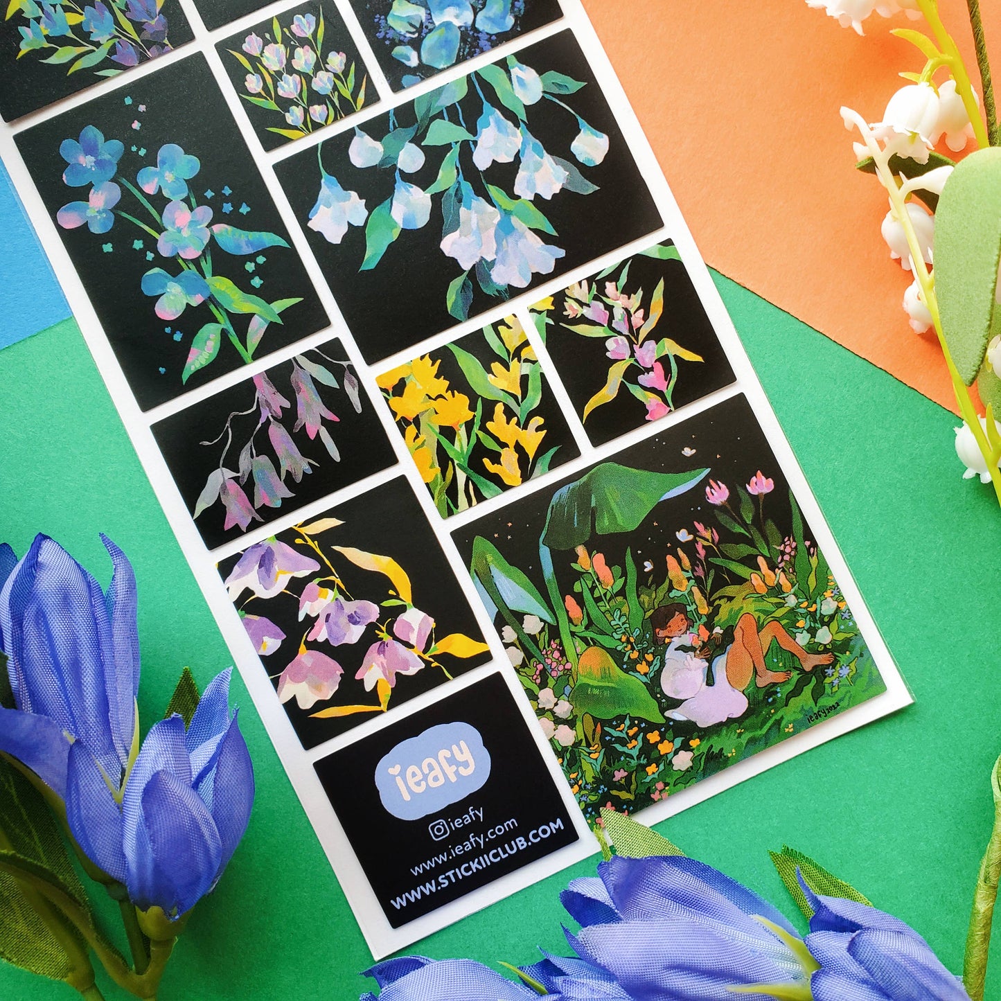 Dreamy Night Garden Sticker Sheet