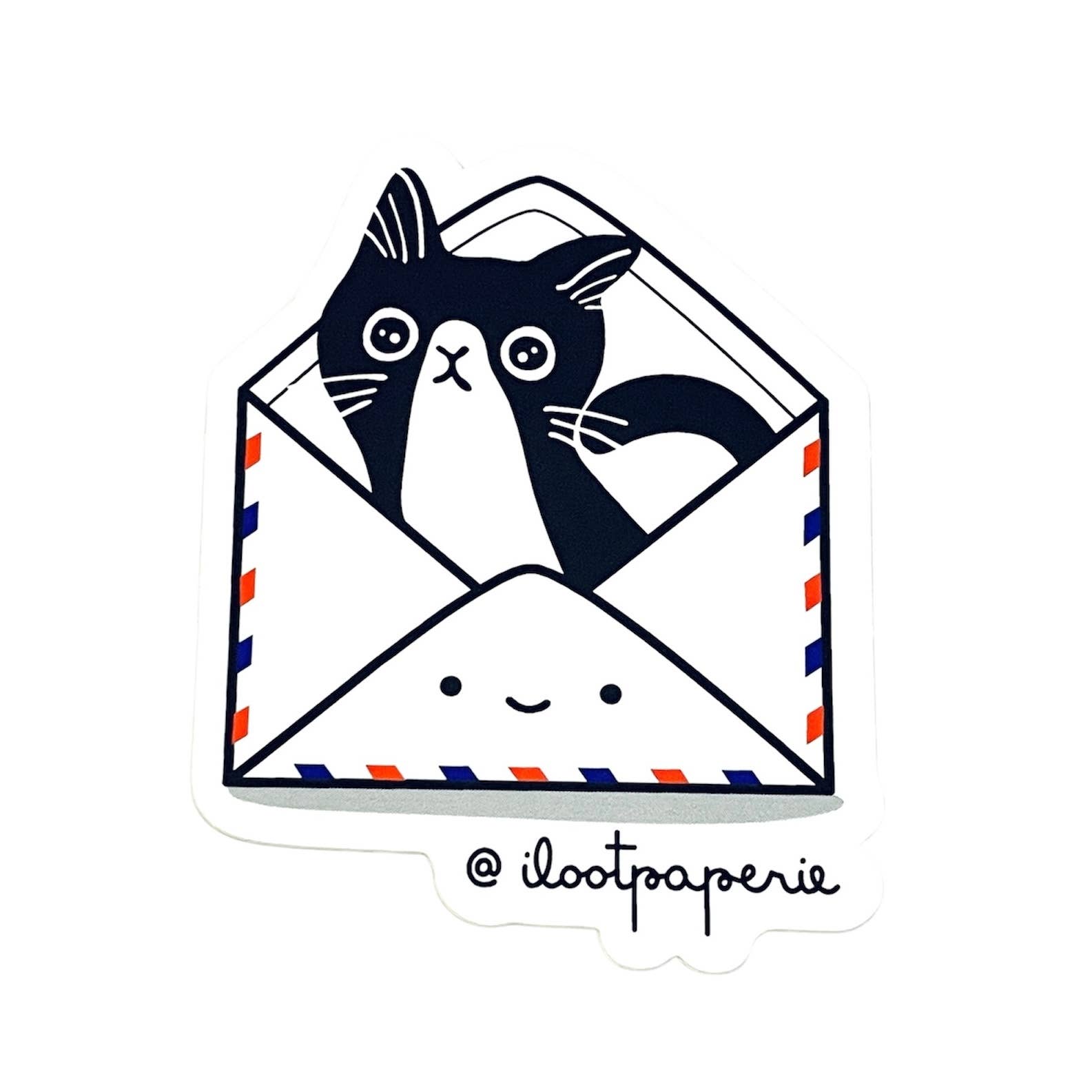 Tuxedo Cat Mail Vinyl Sticker – Stationery Universe