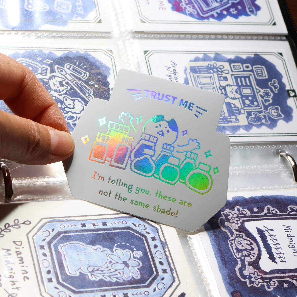 Trust Me Holographic Vinyl Sticker by Thousand Skies