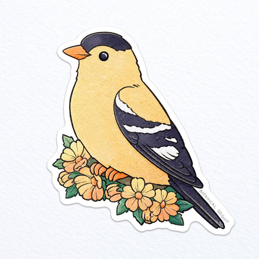 Goldfinch Bird Waterproof Vinyl Sticker