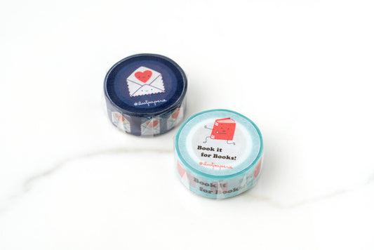 Send Love Envelope Blue Washi Tape