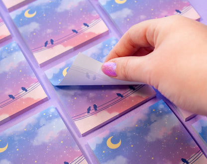 Moonlit Birds Sticky Notes