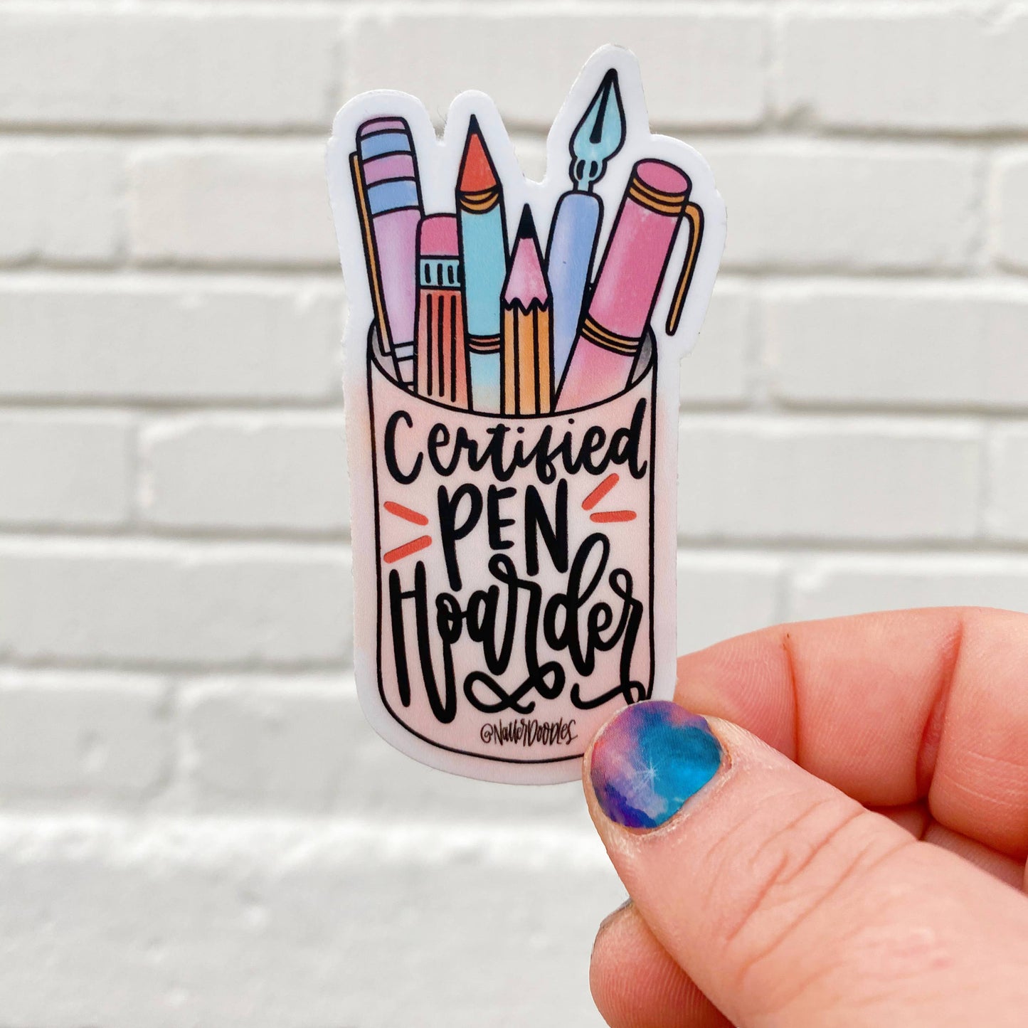 Certified Pen Hoarder Decal Sticker