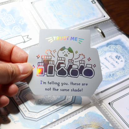 Trust Me Holographic Vinyl Sticker by Thousand Skies
