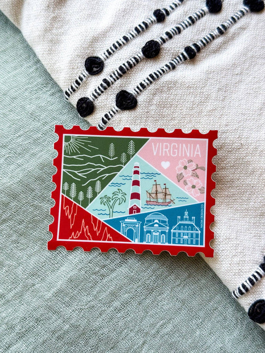 Virginia Stamp Sticker