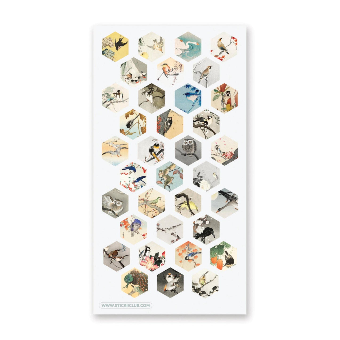 Bird Print Beauties Sticker Sheet