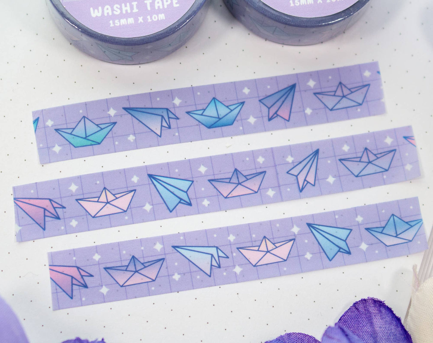 Paper Planes and Boats Washi Tape by Unicorn Eclipse