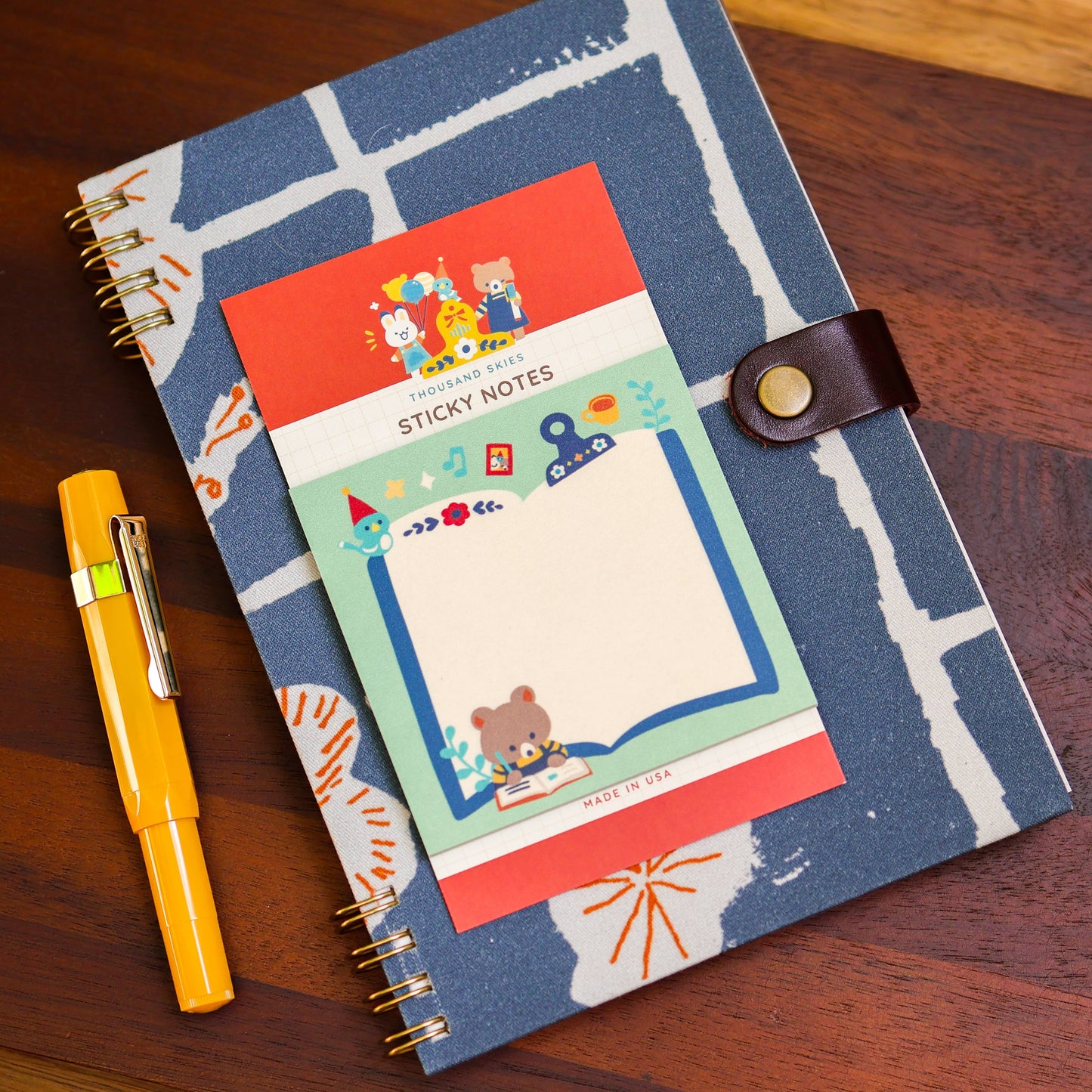 Journaling Bear Sticky Notes