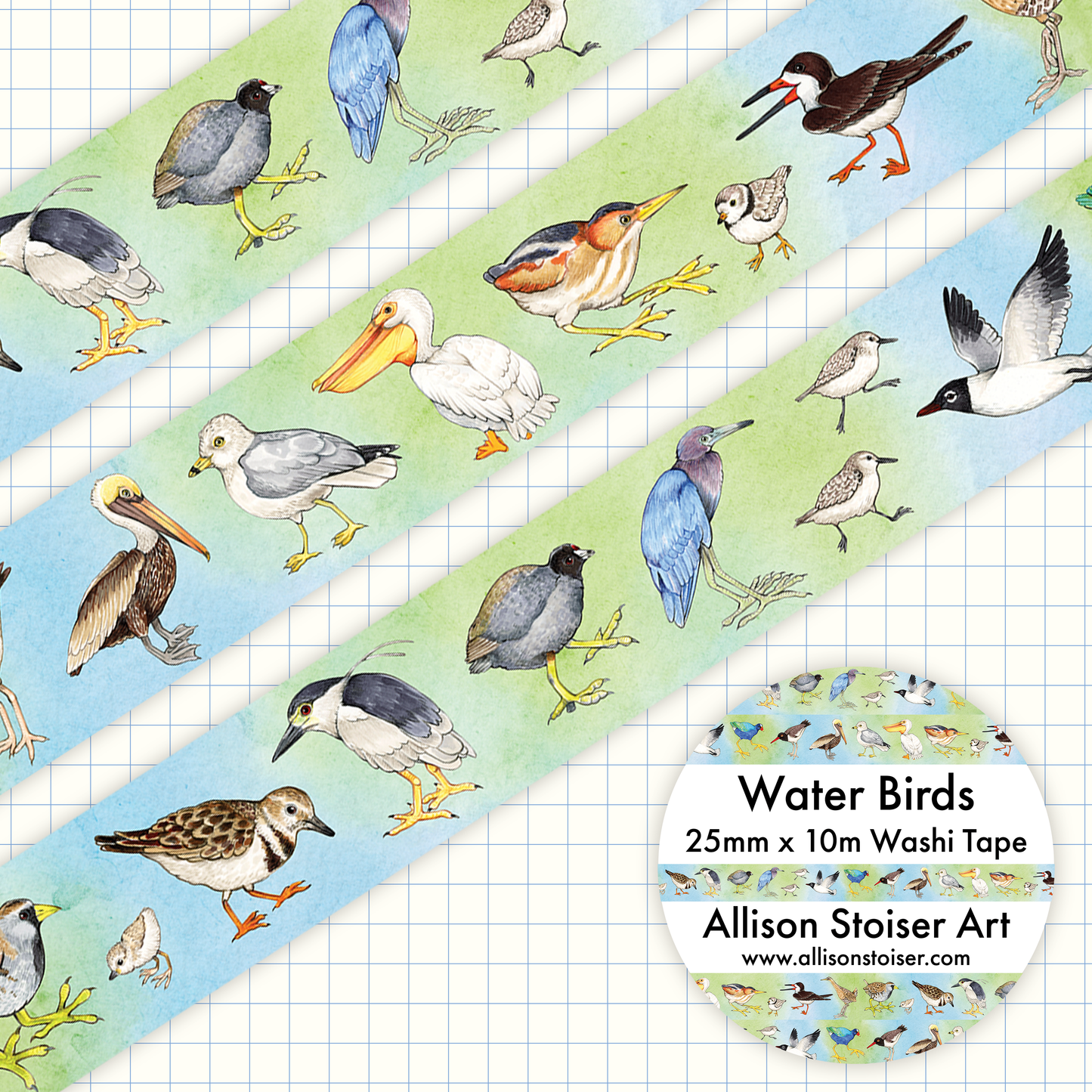 Water Birds Washi Tape