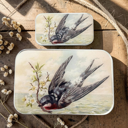 Spring Swallow Notions Tin: Large