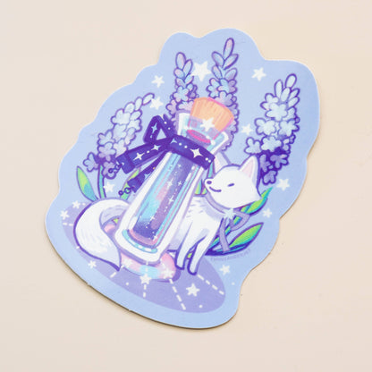 Icy Lavender Ink Potion Vinyl Holographic Sticker