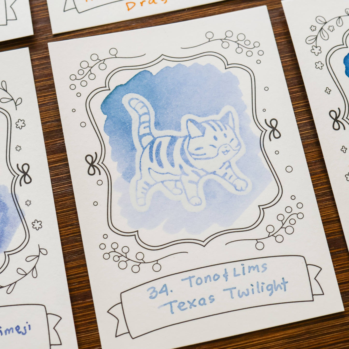 Neighborhood Cats Ink Cards by Thousand Skies
