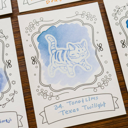 Neighborhood Cats Ink Cards by Thousand Skies