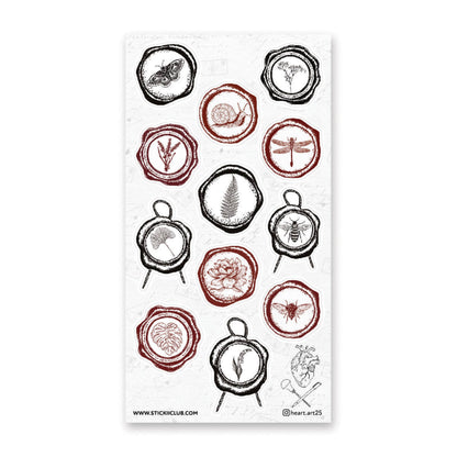 Nature Wax Seals Sticker Sheet