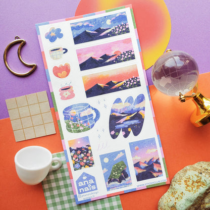 Magical Mountain Views Sticker Sheet