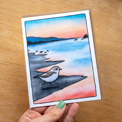 Western Snowy Plover Greeting Card