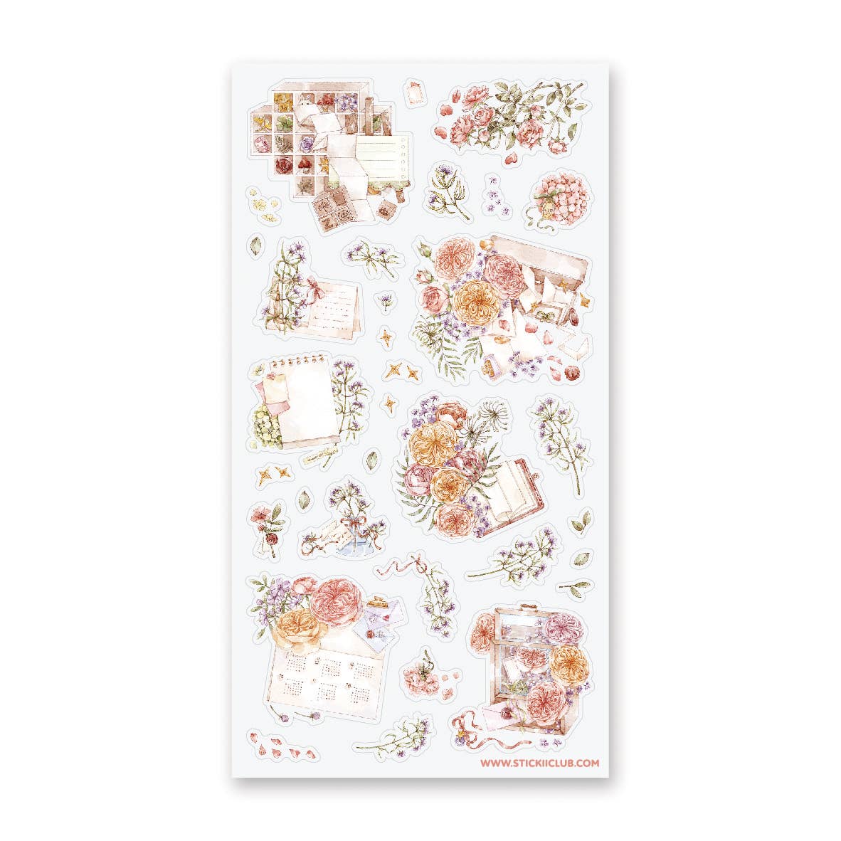 Dainty Stationery Sticker Sheet v.1