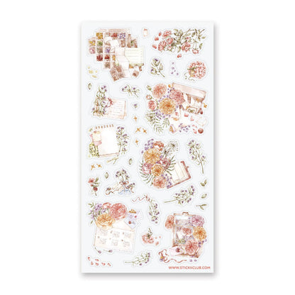 Dainty Stationery Sticker Sheet v.1