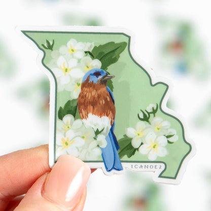 Birds & Blooms Missouri Decal Sticker