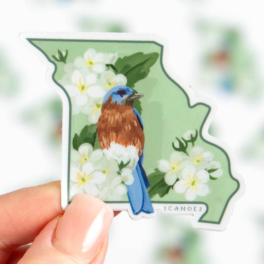 Birds & Blooms Missouri Decal Sticker