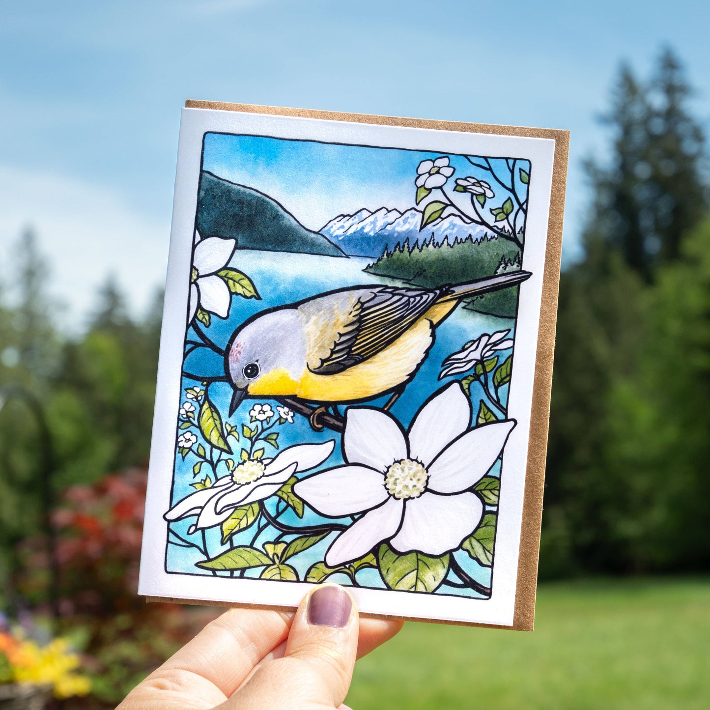 Nashville Warbler Greeting Card