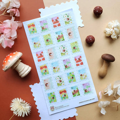 Snail Mail Stamps Sticker Sheet