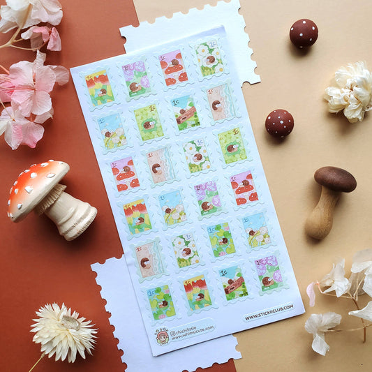 Snail Mail Stamps Sticker Sheet