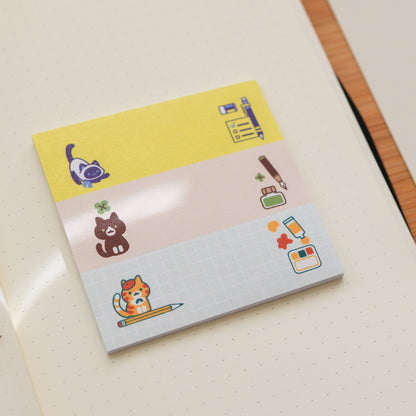 Stationery Cats Sticky Notes