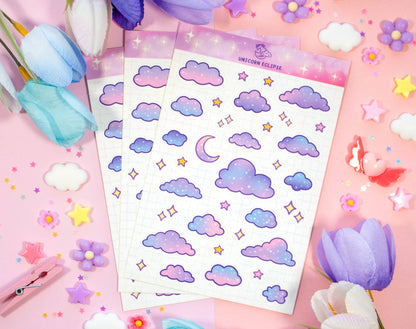Starry Clouds Sticker Sheet