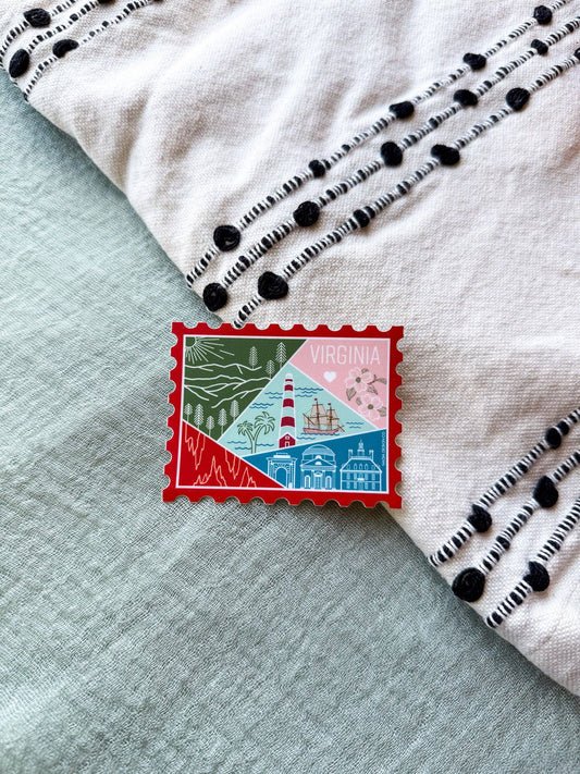 Virginia Stamp Sticker
