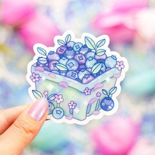 Blueberry Basket Sticker