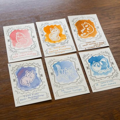 Neighborhood Cats Ink Cards by Thousand Skies
