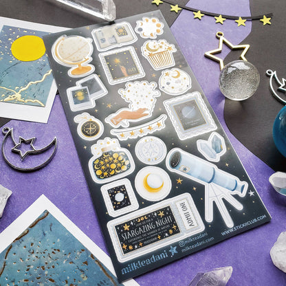Stargazing Night Sticker Sheet
