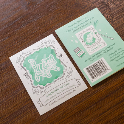Neighborhood Cats Ink Cards by Thousand Skies