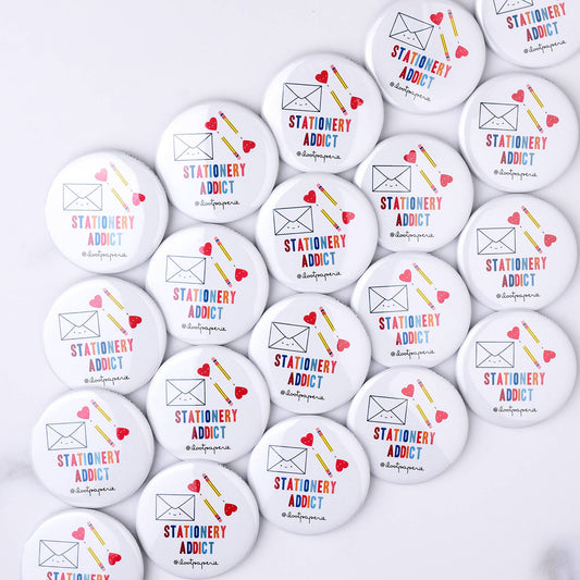 Stationery Addict Big Button