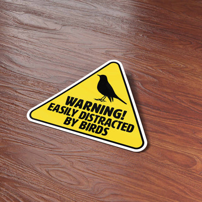 Easily Distracted by Birds Vinyl Decal Sticker