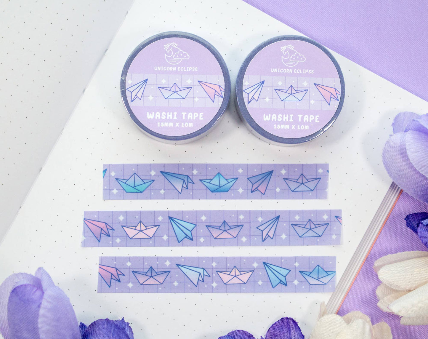 Paper Planes and Boats Washi Tape by Unicorn Eclipse