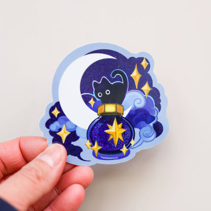 Deep Sky Ink Potion Vinyl Holographic Sticker
